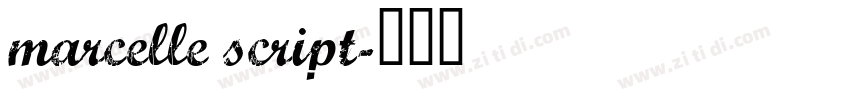 marcelle script字体转换